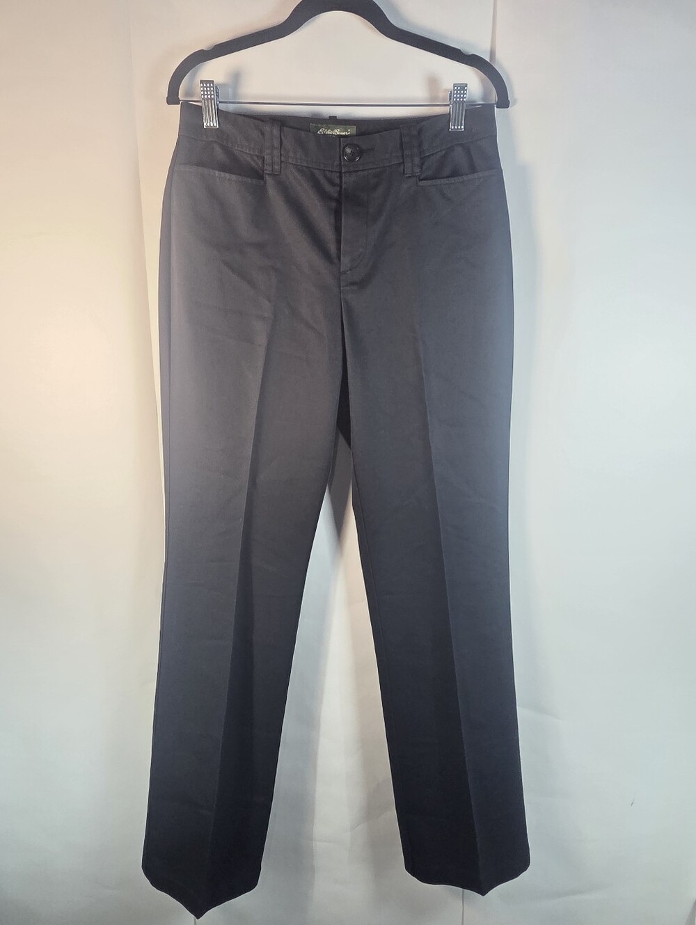 Eddie Bauer Black Straight-Leg Women's Trousers